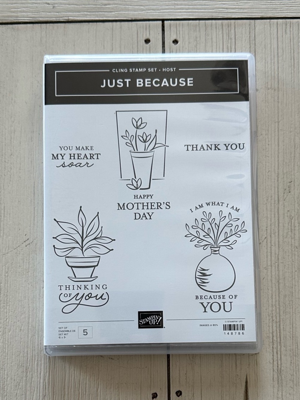 NWT Stampin’ Up! Just Because Stamping Set